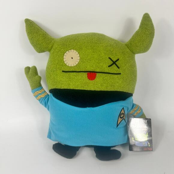 Gund Plush Uglydolls Star Trek Ox Mr. Spock Large 14" Stuffed Animal 2015 Tags - Picture 1 of 9